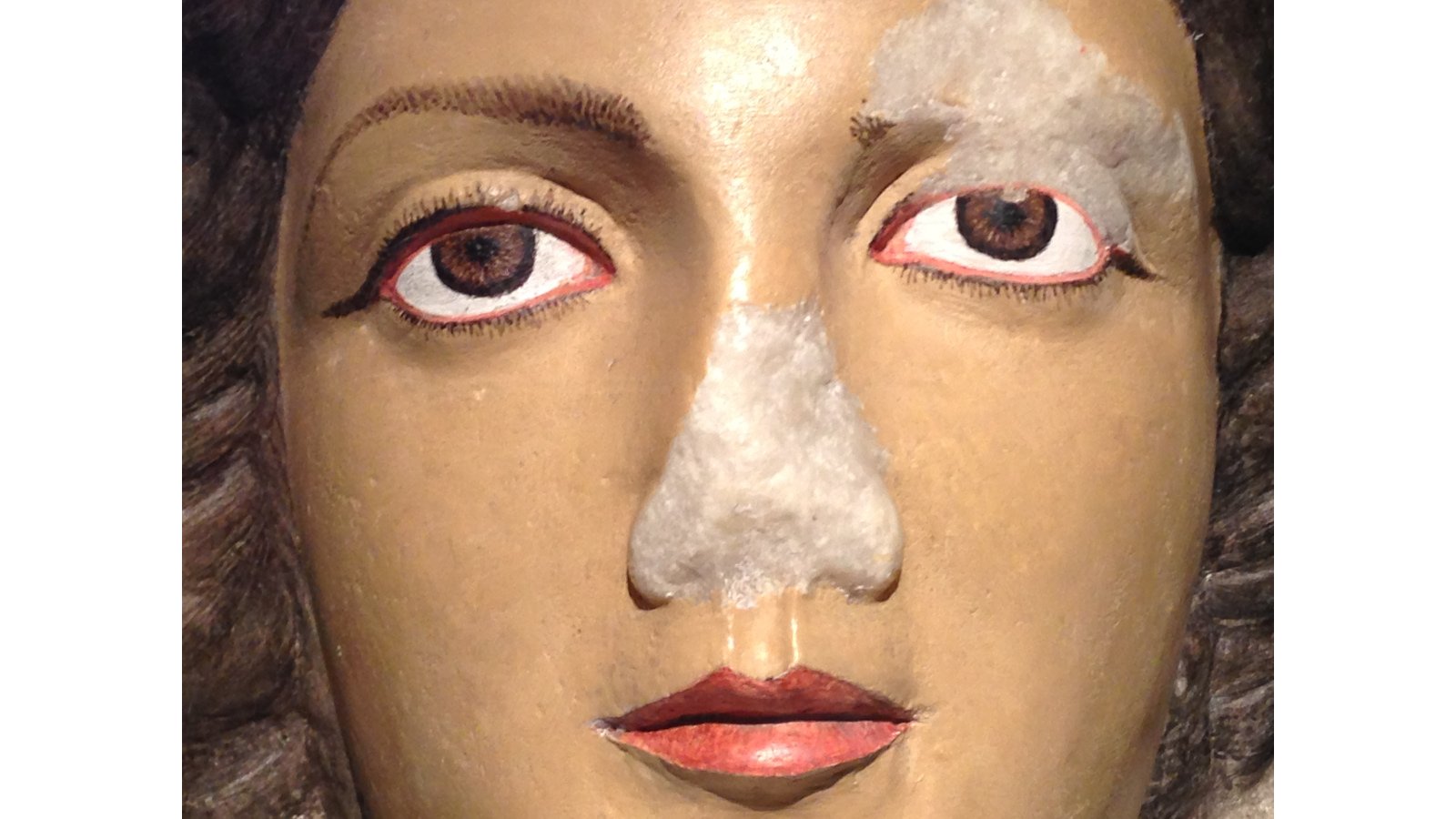 rue Colors (A Marble Relief Head of a Goddess), c.1st century A.D.-2014. Francesco Vessoli